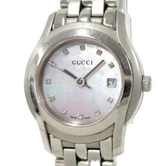 GUCCI レディース 腕時計 SS クォーツ ピンクシェル文字盤 5500L