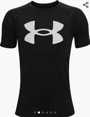 新品★アンダーアーマ　ビッグロゴTシャツ　ブラック×ホワイト　シンプル　定番