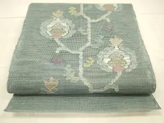 M250 帯屋捨松　1854年創業　夏帯　正絹　名古屋帯　未使用極美品 M250 帯屋捨松 1854年創業 夏帯 正絹 名古屋帯 未使用極美品 おしゃれ