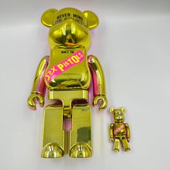 BE@RBRICK Sex Pistols NEVER MIND THE BOLLOCKS Chrome Ver. 100％ & 400％