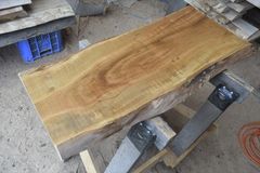 アウトレット サクラ(桜)の一枚板 長さ約95cm 幅約35～45cm 厚さ約3.8cm DIY用 Z288