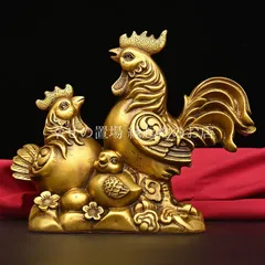 鶏 ニワトリ 家族 置物 オブジェ 風水 金鶏一家 金運 開運 幸運 家族運 繁栄祈願 銅製 金色 ゴールド 公鶏 母鶏 雛 鶏置物 家庭円満 子孫繁栄 縁起物 玄関 インテリア 雑貨 卓上 飾り物 家庭守護 財運上昇 商売繁盛 開運グッズ 運勢アップ