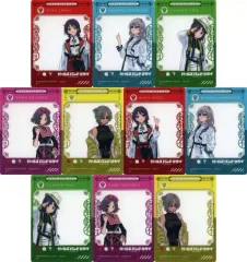 【中古】キャラカード 全10種セット 「ガールズバンドクライ トレーディングクリアカード 描き下ろし-Black and White Suit-」