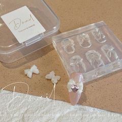 D.nail モールド リッポン S シリコンモールド リボン ネイルパーツ ディーネイル ３Dネイル リボンのパーツ レジン ミキシングジェル ネイルアート ネイルデザイン 3Dネイル 立体ネイル ネイリスト セルフネイル ネイルデザイン ネイルグッズ