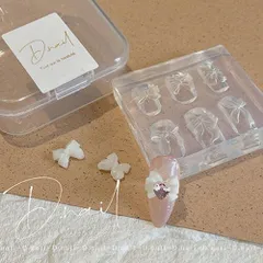 D.nail モールド リッポン S シリコンモールド リボン ネイルパーツ ディーネイル ３Dネイル リボンのパーツ レジン ミキシングジェル ネイルアート ネイルデザイン 3Dネイル 立体ネイル ネイリスト セルフネイル ネイルデザイン ネイルグッズ