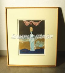 山下清澄 版画 「立像＜見知ラヌ女＞ V」【額縁付き】Kiyozumi Yamashita#FA000022