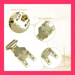 Coollooda POPクリップ ポップクリップ 【10個】角度調整可能 滑り止め付 カード差し 値札 ディスプレイ 値段 表示 店舗 スタンド 金属 ステンレス ポップクリップ ゴールド ゴールド