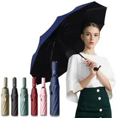 Prv 【2024年版 体感温度-18.9℃ / カバンが濡れない 晴雨兼用 折りたたみ傘 】 大きい (116cm) 超撥水加工 自動開閉 ワンタッチ 風に強い グラスファイバー 10本骨 日傘 uvカット99% UPF50+ 遮光 遮熱 断熱 折り畳み 1