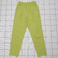 ◇ Θ グリーンレーベル リラクシング シンプル系 イージーパンツ サイズ38 ライトグリーン系 レディース E  【1508060019288】