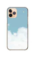 iPhone14 ケース カバー アイフォン14 スマホケース ハードケース 夜空 青空 幻想的 空 星空 月 おしゃれ 大人 可愛い パステルカラー 透明 カラー01