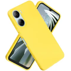Libero 5G IV 】ZTE 用 ケース シリコン レンズ保護（イエロー）ZTE リベロ5g iv スマホケース マット質感 Moilyo 全面保護 耐衝撃 滑り止め ソフト TPU シリコン カバー 薄型 【 軽量 ストラップホール付き 落下防止 li