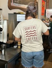 ★人気★希少品 SURFERS COFFEE Tシャツ BACK LOGO サンド S～XLサイズ 送料無料 SST-SC-BLGBK