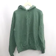 ◇ ⊇ Champion チャンピオン 長袖 パーカー サイズM グリーン レディース E  【1502060036405】