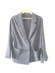 ◇ Θ Mila Owen ミラオーウェン 長袖 テーラードジャケット サイズ0 ネイビー レディース E  【1507230016492】