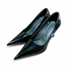 FERRAGAMO (フェラガモ) ウェッジソールポインテッドパンプス レディース ブラック 6 1/2 (23.5cm)