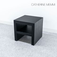 【展示品】CATHERINE MEMMI カトリーヌメミ ZEN ゼン ベッド サイド ナイト テーブル 収納 ウッド ブラック【1】