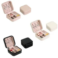 ジュエリーボックス お洒落 エレガント お手入れ 収納 アクセサリー お色選び カラー選択可能 ファッション コンパクトケース インテリア コレクション ネックレス リング イヤリング 宝石 装飾 ポータブル 【送料無料】 新品