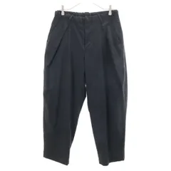 COLINA コリーナ 日本製 ウール ストライプ柄 イージーパンツ M グレー系 メンズ 古着