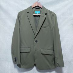 WWS WORK WEAR SUIT ワークウェアスーツ Biz ultimex 使用 ストレッチ 速乾 ウォッシャブル テーラード ジャケット size.S オリーブ
