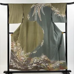 501z12〇徳永正峰 ラメ振袖 高身長な方にも 京都きもの友禅 辻が花〇成人式 美品 翠山工房 桐屋の辻ヶ花 徳永正峰 落款 金通し 着物 成人式