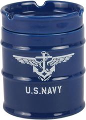 【在庫処分】愛龍社 NEWドラム缶灰皿 NAVY AR-1426-3