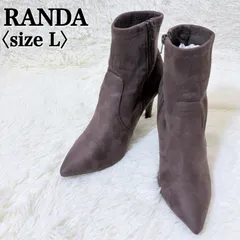 ランダ ショートブーツ ブーティー ポインテッドトゥ ハイヒール スエード調 ストレッチフィット 美脚効果 エレガント 22cm ブラウン 秋冬コーデ 大人カジュアル レディース S0055【フォロアー様10％クーポン】