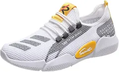 emptio エンプティオ エアー フィットネス かかと踏める メッシュ スポーツ スニーカー メンズ ランニング 通気性 スリッポン カスタム ウォーキング 運動靴(パールホワイト,  26.0 cm)