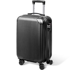 【新着商品】旅行 耐衝撃 ビジネス 大容量 TSAロック搭載 出張 ダブルキャスター 静音 ck-sc101-20-bk 軽量 大型 (スーツケース 機内持ち込み キャリーバッグ 機内持ち込み キャリーケース スーツケース Sサイズ) [チアキストア]