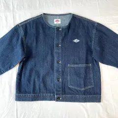 DANTON ダントン　デニムジャケット　34　カバーオール　丸襟 DANTON ダントン デニムジャケット 34 カバーオール 丸襟