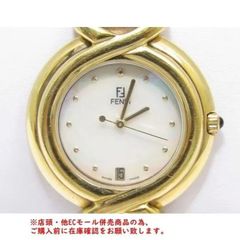※併売商品※◆中古◆FENDI【フェンディ】腕時計 クオーツ デイト付き シェル文字盤 ユニセックス　M795