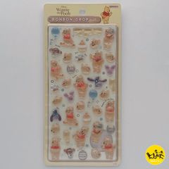 第②弾 Disney ディズニー ボンボンドロップシール ステッカー BONBON DROP seal 【くまのプーさん】 8812012