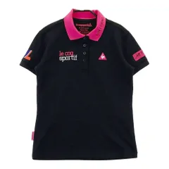 サイズ：M LE COQ GOLF ルコックゴルフ  半袖ポロシャツ  ブラック系 [240101414205] ゴルフウェア レディース ストスト