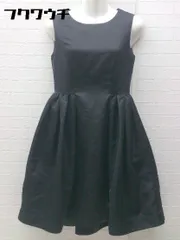 ◇ Chesty チェスティ バックジップ ノースリーブ 膝丈 ワンピース サイズ0 ブラック レディース 【中古】 【1002800699476】