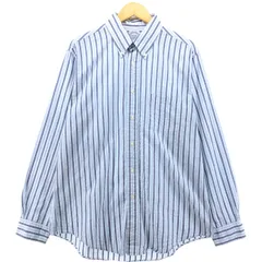 古着 ブルックスブラザーズ Brooks Brothers Est.1818 シアサッカー 長袖 ボタンダウンストライプシャツ メンズL相当/eaa566030