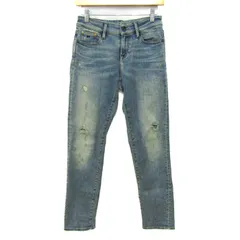 デンハム デニムパンツ ボトムス クラシックテーパードフィット ジーンズ MONROE レディース EU24サイズ ライトブルー DENHAM 【中古】