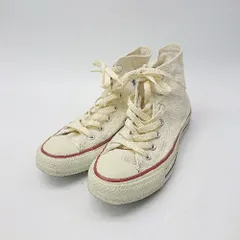 ◇ Θ CONVERSE コンバース ハイカット スニーカー シューズ サイズ23.0 オフホワイト レディース E  【1503310001198】