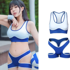 【新品】セクシービキニ♥スポブラ　サンタ　クリスマス　ルームウェア　プレゼント　バレンタインランジェリー　運動会　可愛い　セクシー　誘惑　パーティー　撮影会　衣装　コスチューム