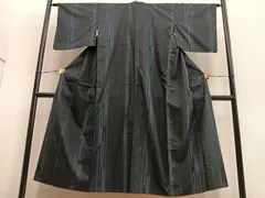 平和屋着物○訪問着 紬地 壺垂れ文様 正絹 逸品 BAAT6750hv