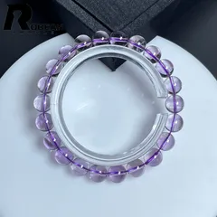 【一点限り】  上級 EU製 ★ROBEAN・アメジストファントム★パワーストーン ブレスレット アクセサリー 天然石 レア ギフト プレゼント1   7.8-8.3mm L0121021