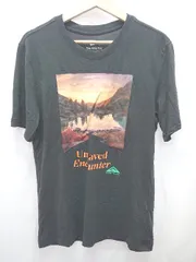 ◇ Θ φ NIKE ナイキ プリントデザイン 半袖 Tシャツ カットソー サイズS ブラック メンズ E  【1410230014637】