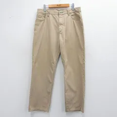W35/古着 トミーヒルフィガー ブランド パンツ メンズ コットン ベージュ カーキ 25mar29 中古 ボトムス ロング