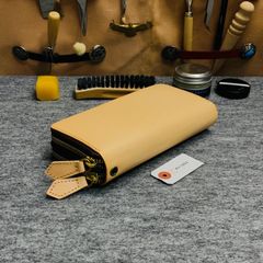 ダブルファスナー ダブルジップ 本革 レザー メンズ 財布