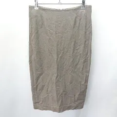 ◇ Theory セオリー ひざ丈 タイト スカート サイズ4 カーキ レディース E  【1406050066291】