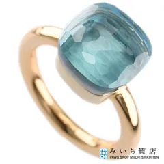 6月迄出品【美品】ポメラート リング ヌード クラシック ブルートパーズ ロンドンブルートパーズ ヌード リング クラシック