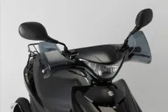 アドレスV125S ショートバイザーバレンミラー ターボフィルターLED