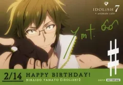 【中古】キャラカード(キャラクター) 二階堂大和(場面写) バースデーブロマイド 「アイドリッシュセブン×animatecafe」 物販購入特典