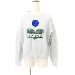 イザベル マラン エトワール ISABEL MARANT ETOILE 美品 裏起毛 トレーナー スウェット 長袖 トップス SW0273-21A036E 38 約Mサイズ グレー