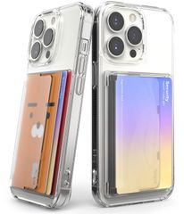 新着商品 [Ringke] スマホ カードケース SUICA PASMO カードホルダー カード入れ 定期入れ パースケース 背面カードホルダー 名刺入れ スマホケース 全機種対応 Side Slot Card Holder (Clear Mist)
