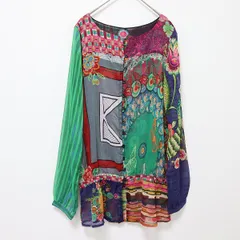 デシグアル Desigual シャツ ブラウス トップス 総柄 a935263n