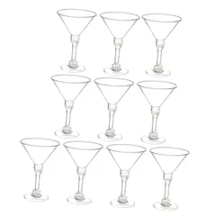 【特価セール】ワイン ワイン カップ カップ パーティー パーティー ワイン 使い捨て グラス グラス ゴブレット 装飾 パーティー マティーニ プラスチック 消耗品 プラスチック 10個 プリ COHEALI